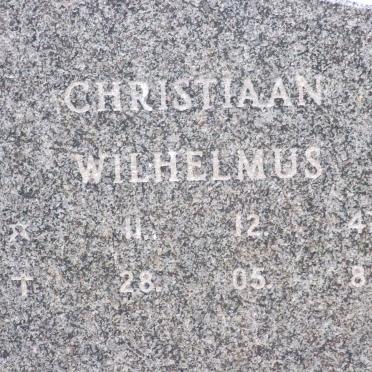 NIEMAND Christiaan Wilhelmus 1947-1982