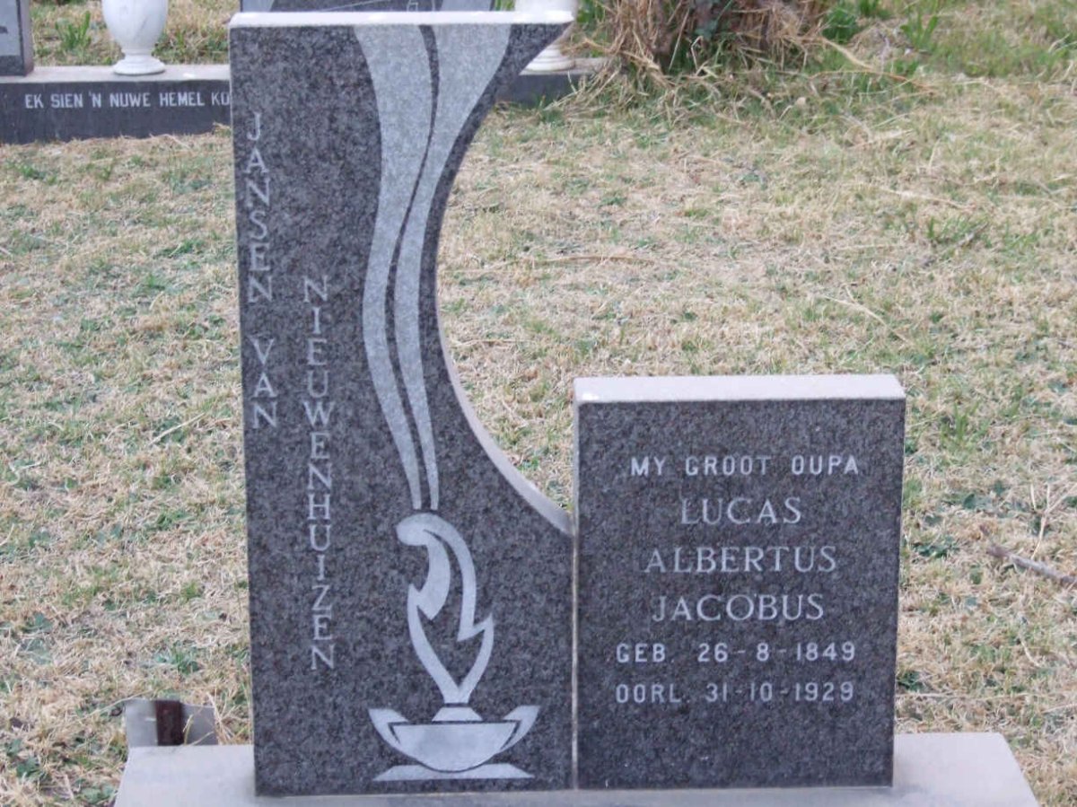NIEUWENHUIZEN Lucas Albertus Jacobus, Jansen van 1849-1929