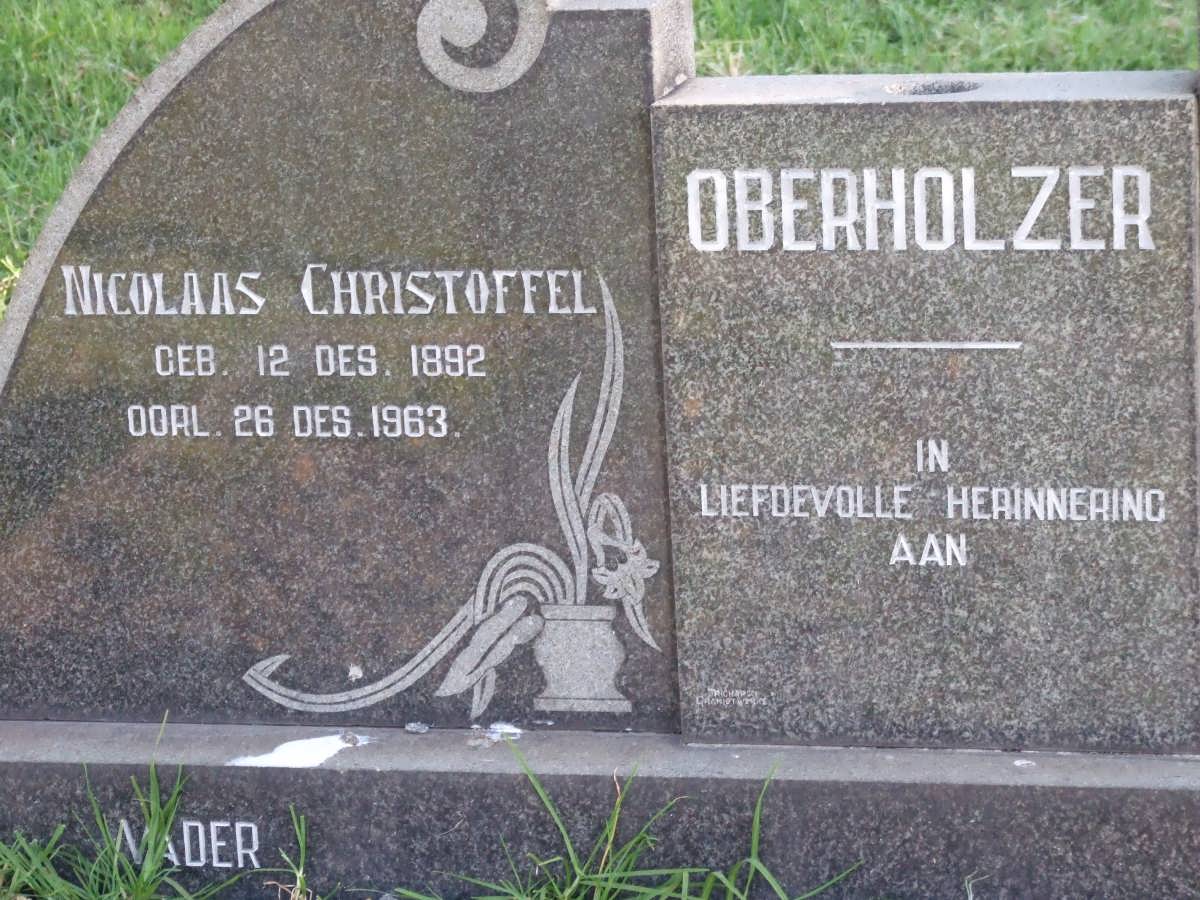 OBERHOLZER Nicolaas Christoffel 1892-1963 &amp; Jacoba Cornelia NEL 1897-1974