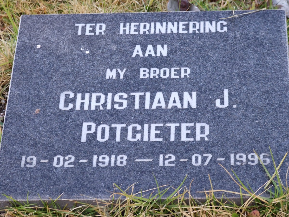 POTGIETER Christiaan J. 1918-1996