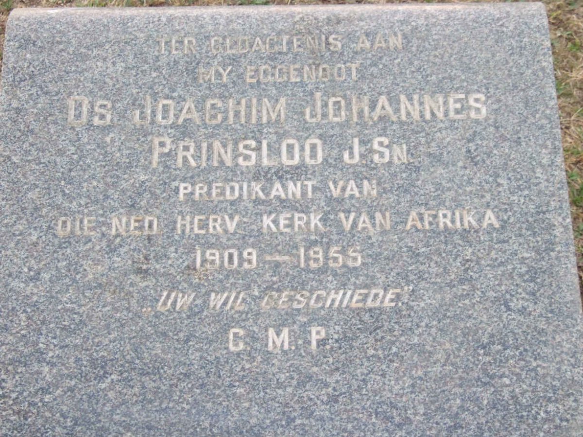 PRINSLOO Joachim Johannes