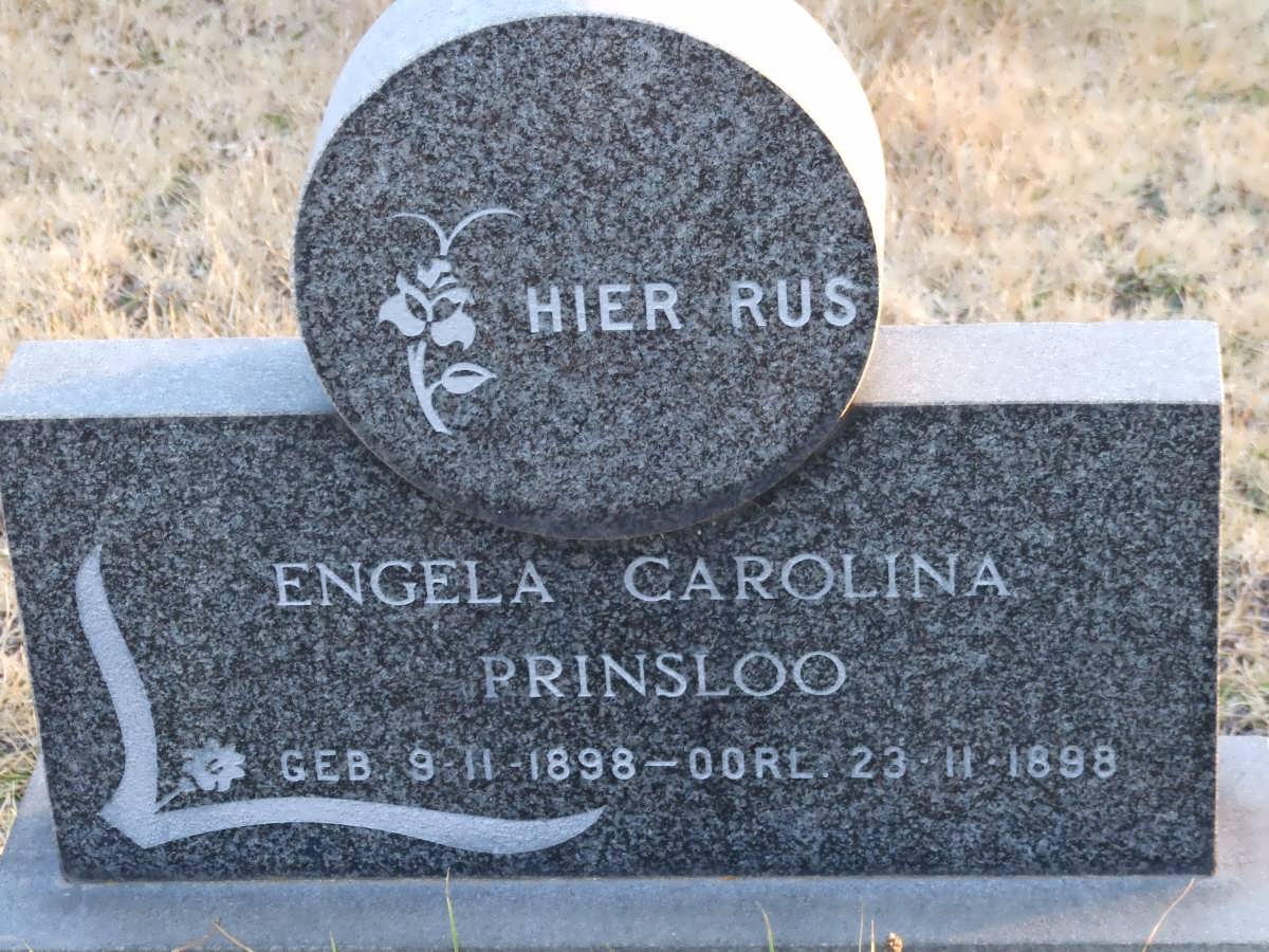 PRINSLOO Engela Carolina 1898-1898
