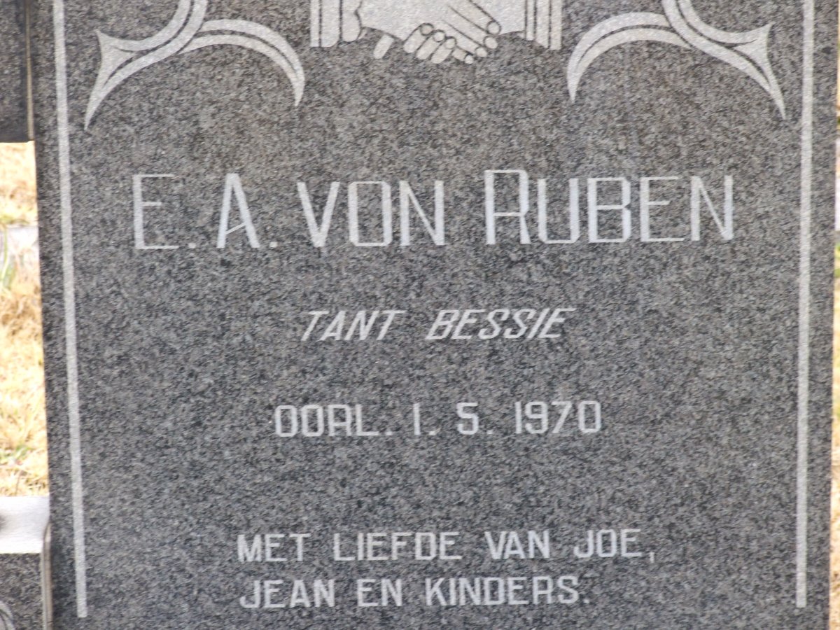 RUBEN E.A., von -1970