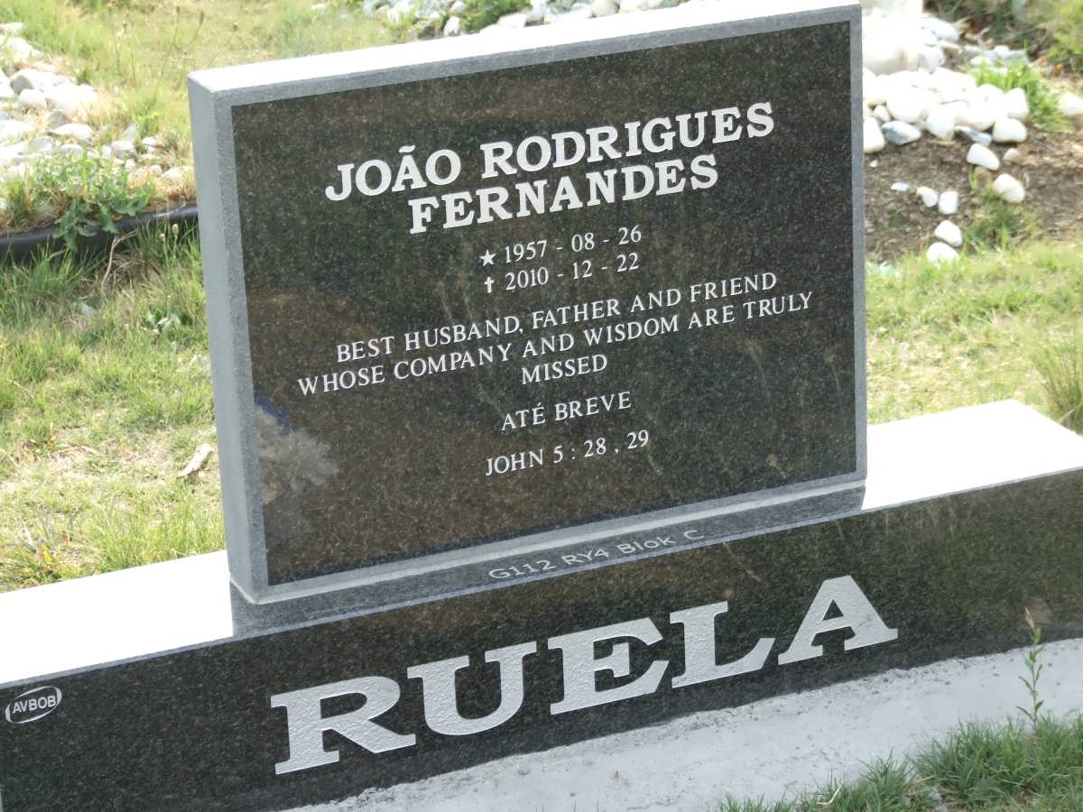 RUELA João Rodrigues Fernandes 1957-2010