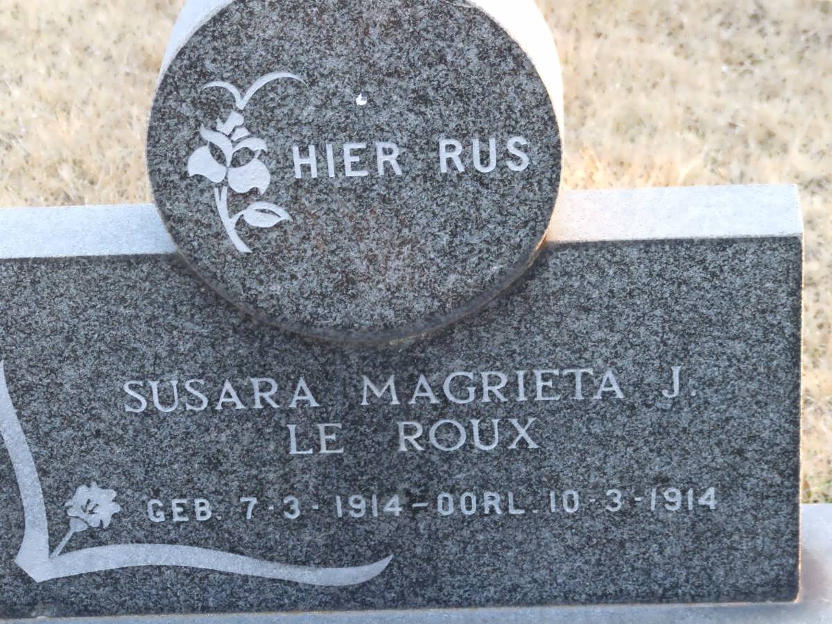 ROUX Susara Magrieta J., le 1914-1914