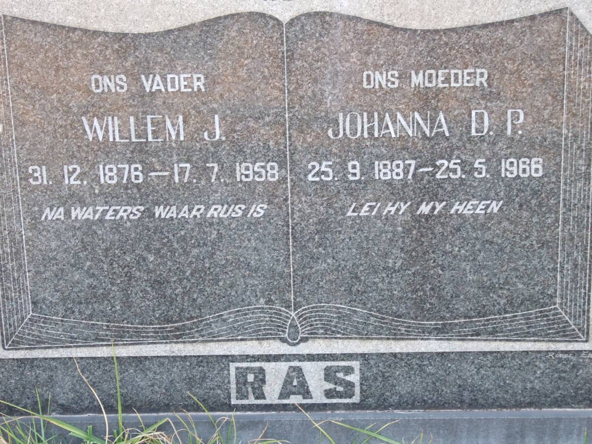 RAS Willem J. 1876-1958 &amp; Johanna D.P. 1887-1966