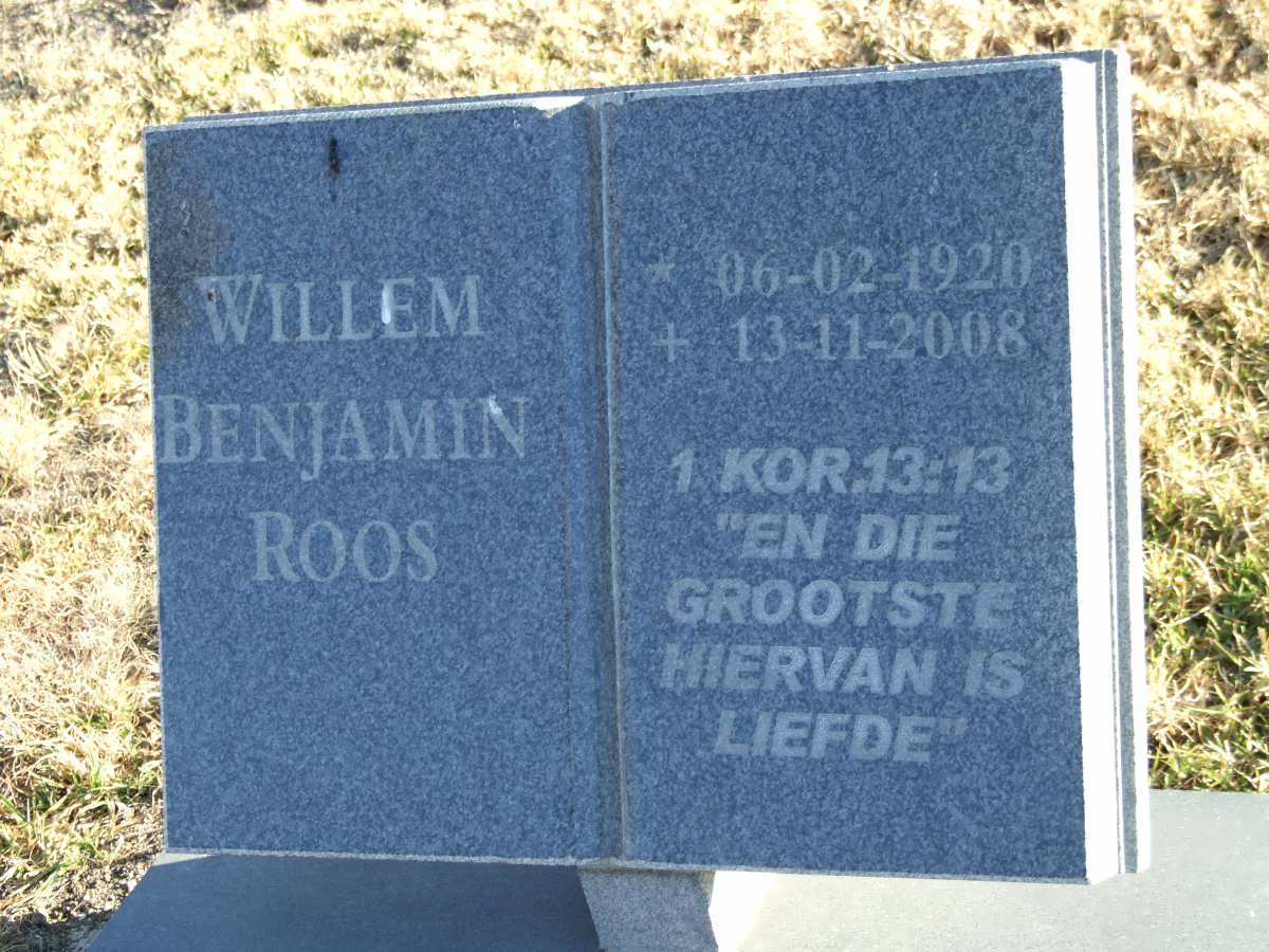 ROOS Willem Benjamin 1920-2008