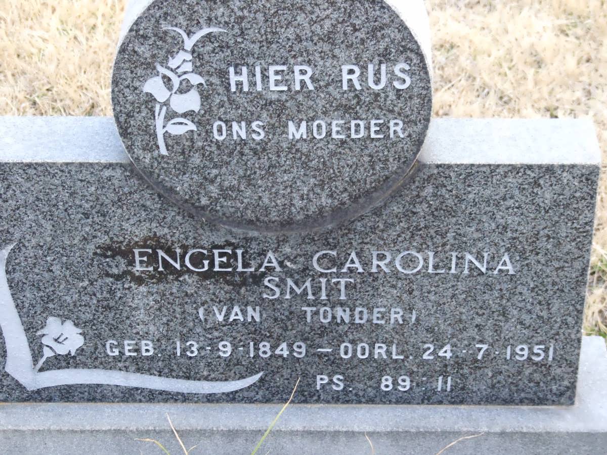 SMIT Engela Carolina nee VAN TONDER 1849-1951