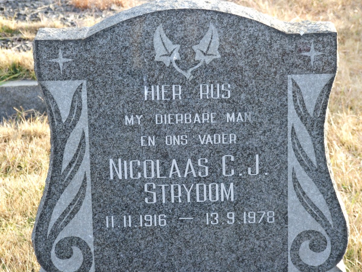 STRYDOM Nicolaas C.J. 1916-1978