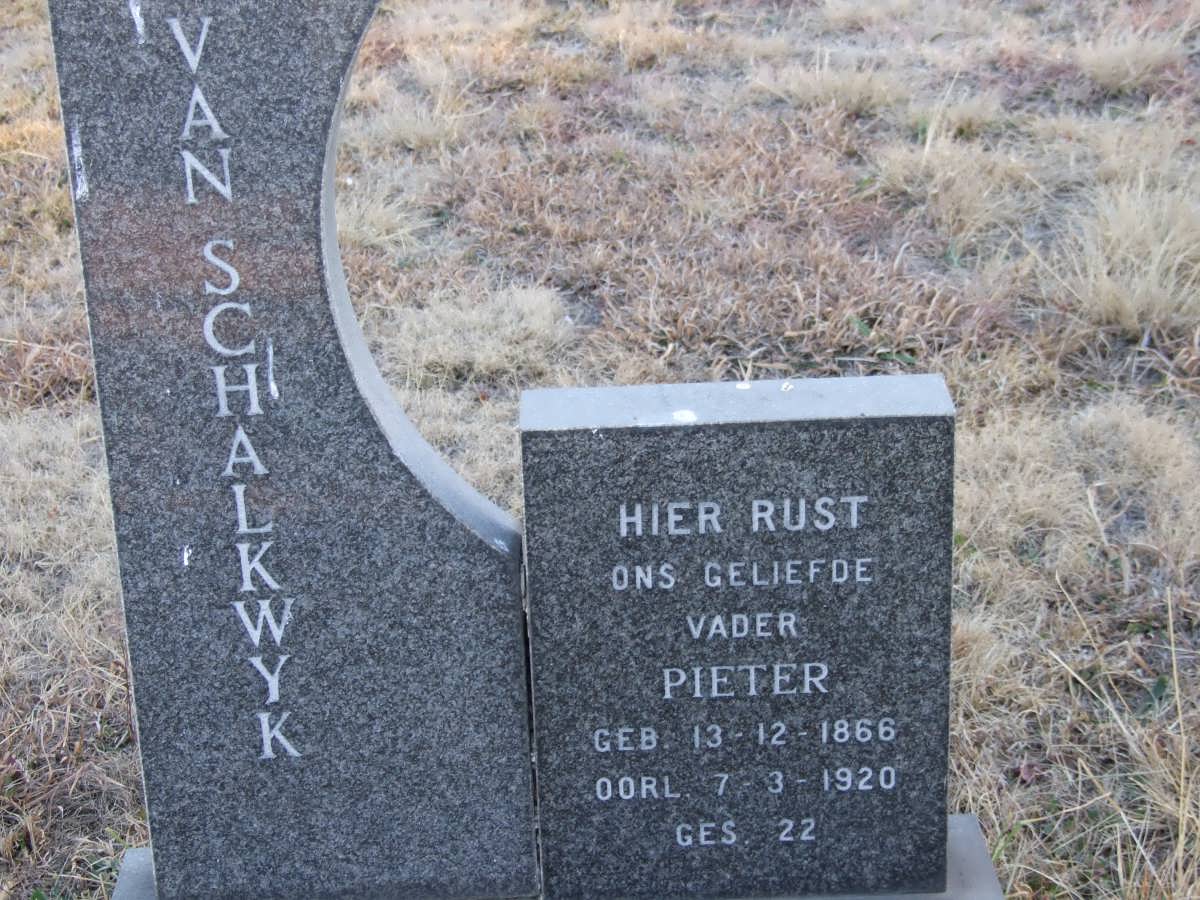 SCHALKWYK Pieter, van 1866-1920