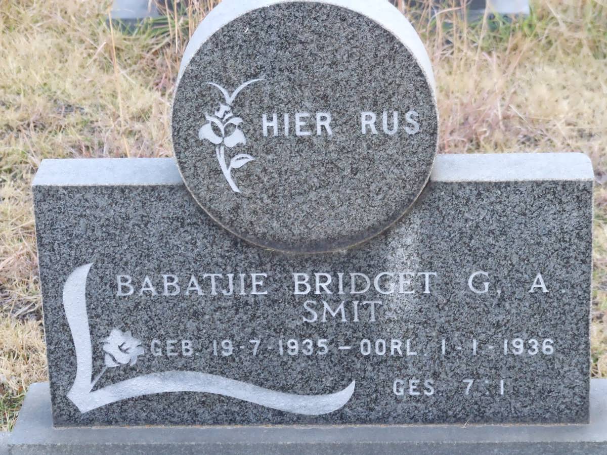 SMIT Bridget G.A. 1935-1936