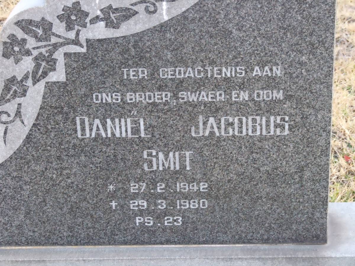 SMIT Daniel Jacobus 1942-1980