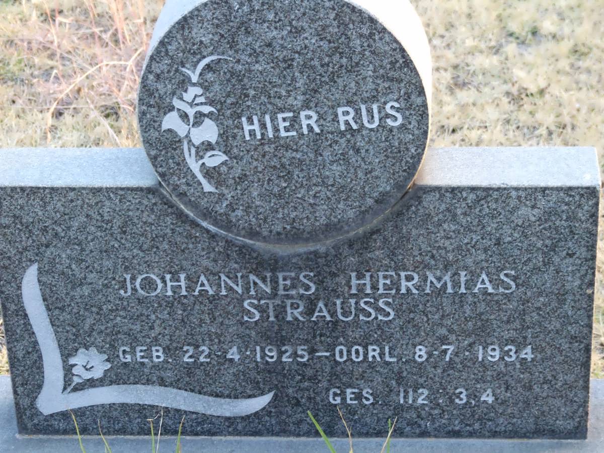 STRAUSS Johannes Hermias 1925-1934