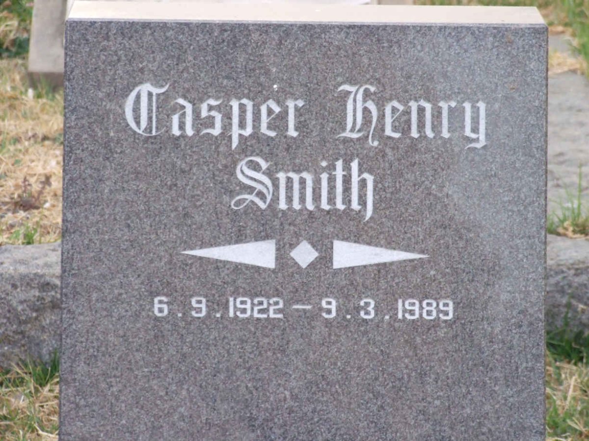 SMITH Casper Henry 1922-1989 &amp; Cornelia Dina de VILLIERS 1915-2002