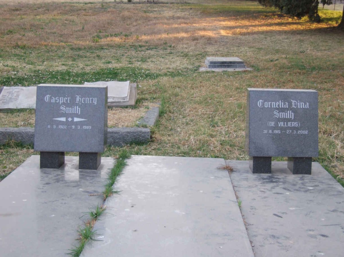 SMITH Casper Henry 1922-1989 &amp; Cornelia Dina  de VILLIERS 1915-2002