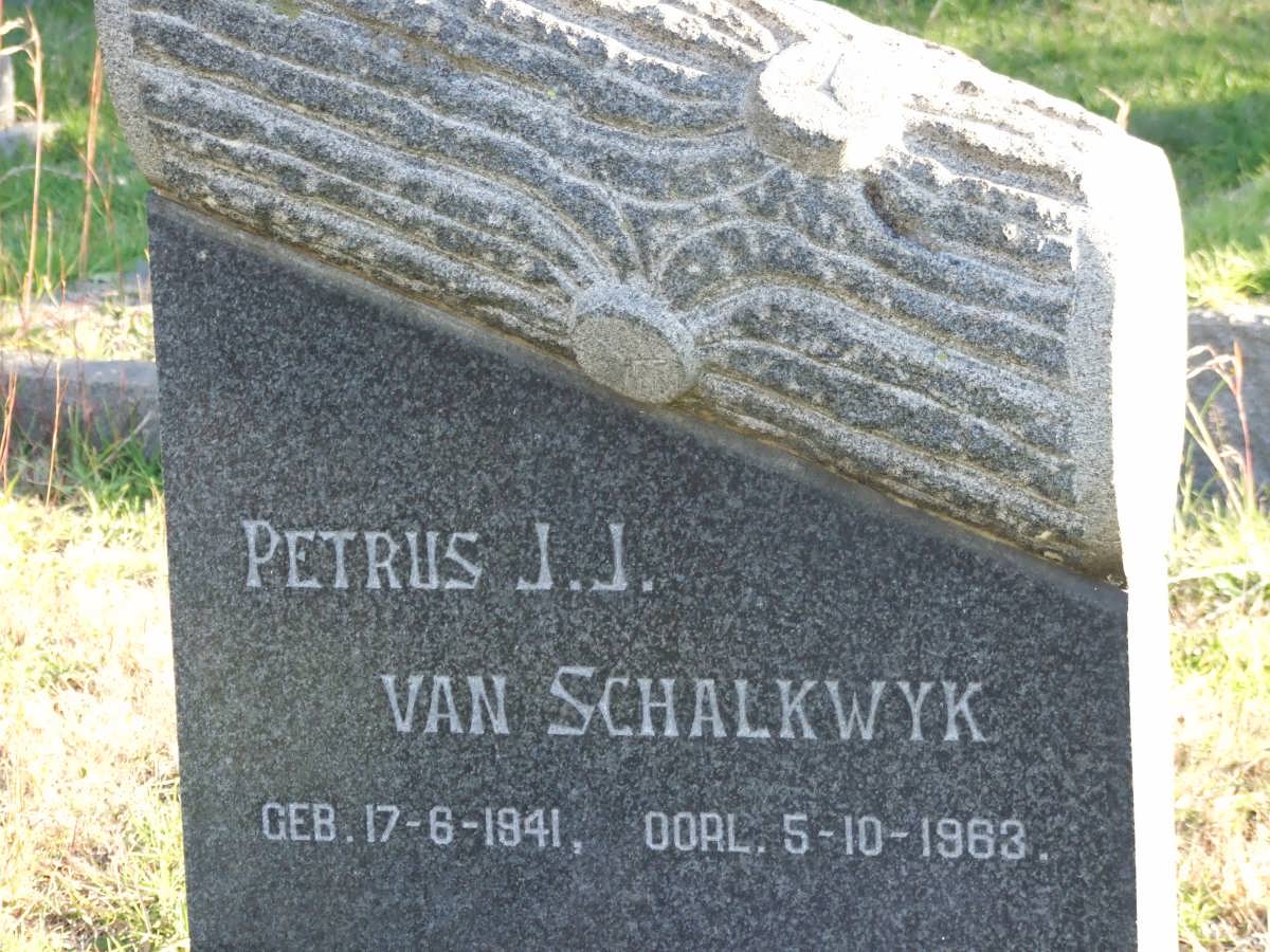 SCHALKWYK Petrus J.J., van 1941-1963