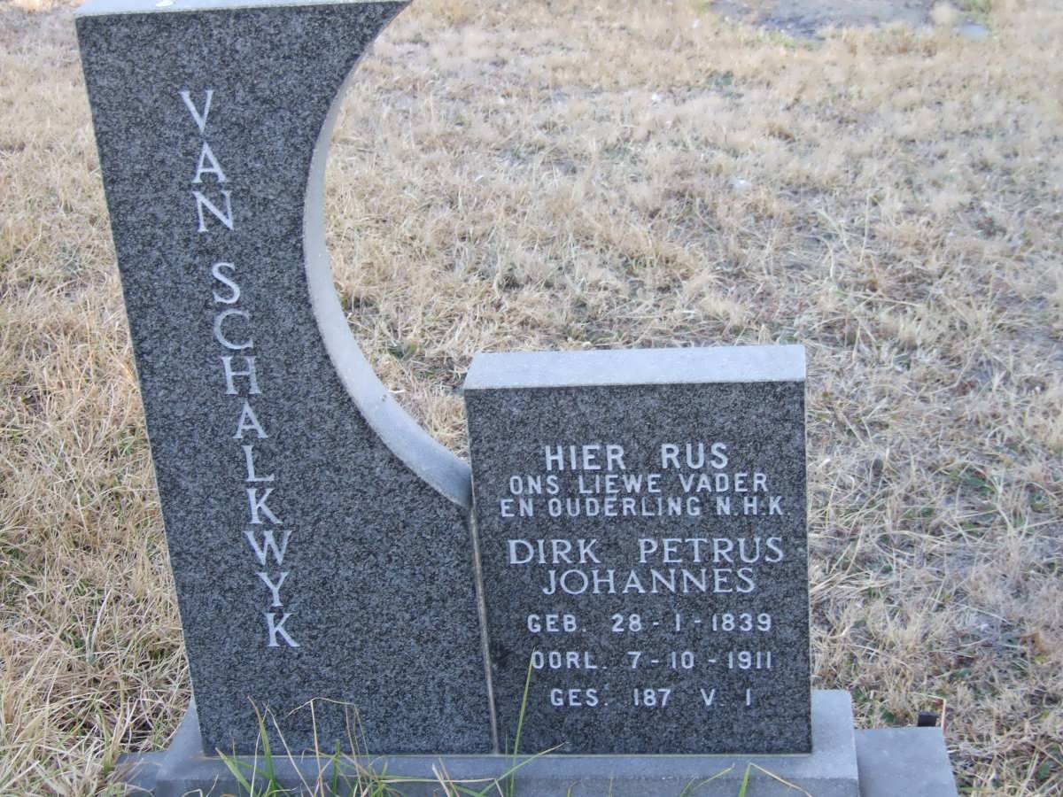 SCHALKWYK Dirk Petrus Johannes, van 1839-1911