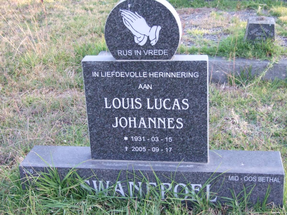 SWANEPOEL Louis Lucas Johannes 1931-2005