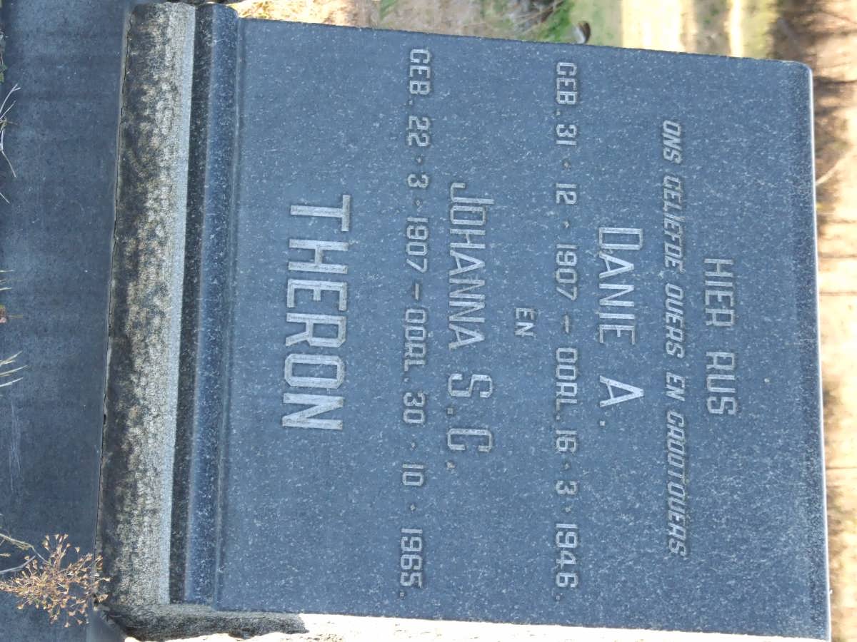 THERON Danie A. 1907-1946 &amp; Johanna S.C. 1907-1965