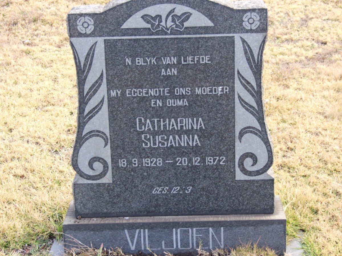 VILJOEN Catharina Susanna 1928-1972