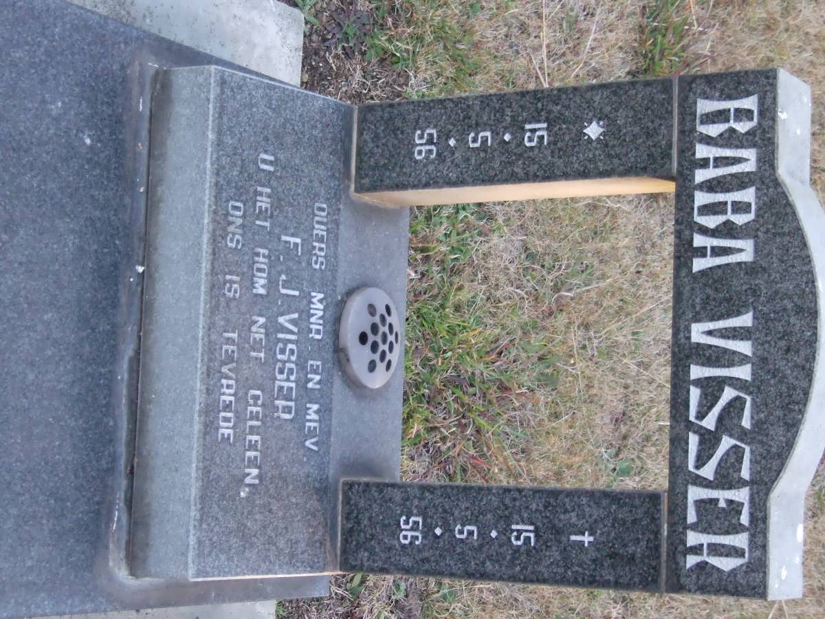 VISSER Baba 1956-1956