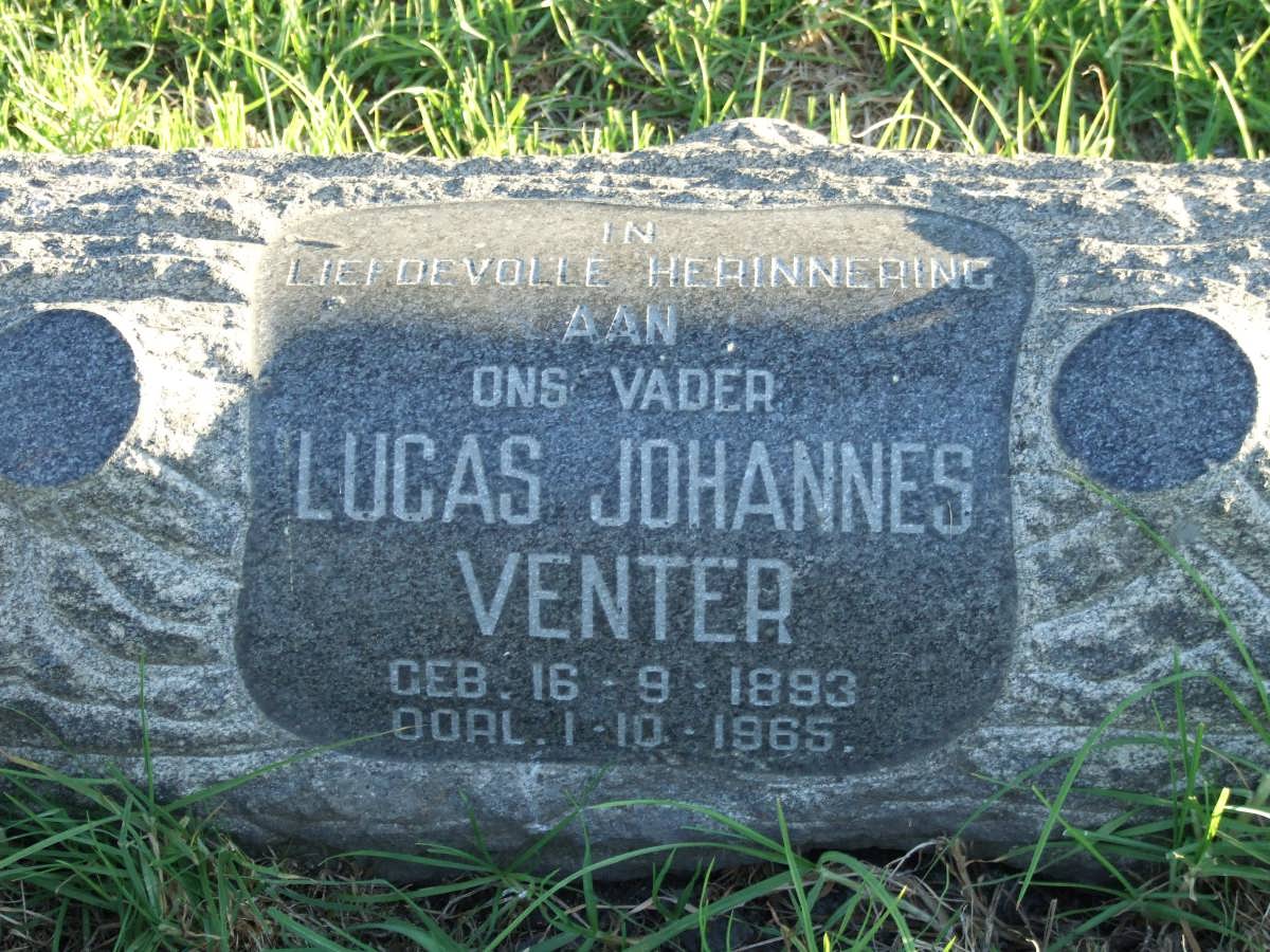 VENTER Lucas Johannes 1893-1965