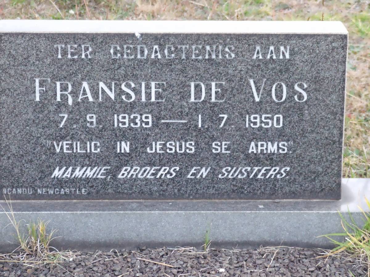 VOS Fransie, de 1939-1950