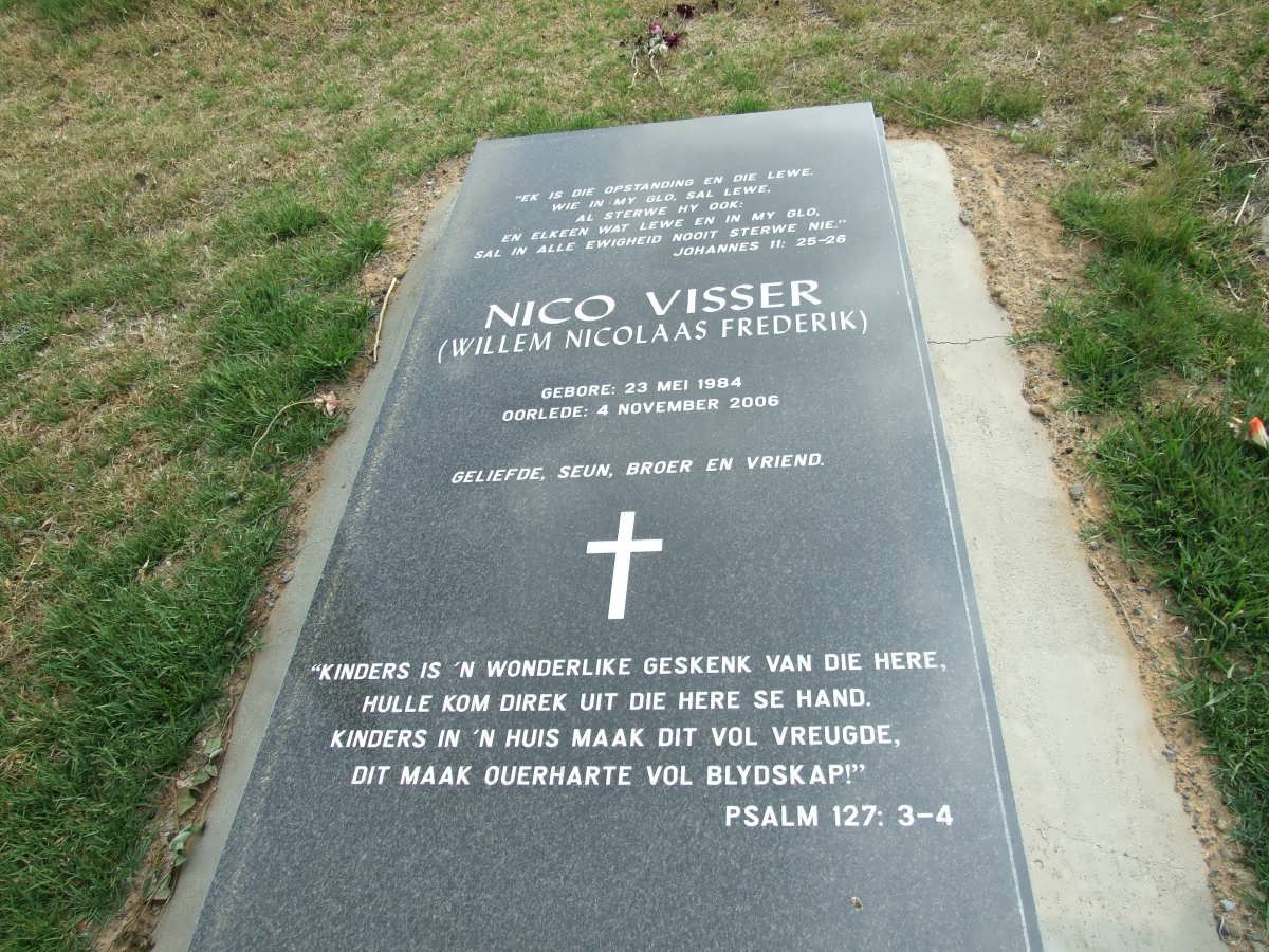 VISSER Willem Nicolaas Frederik 1984-2006