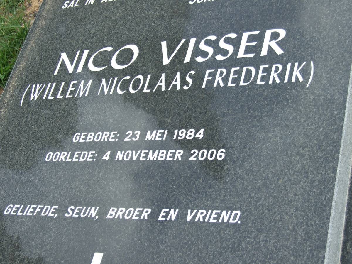 VISSER Willem Nicolaas Frederik 1984-2006