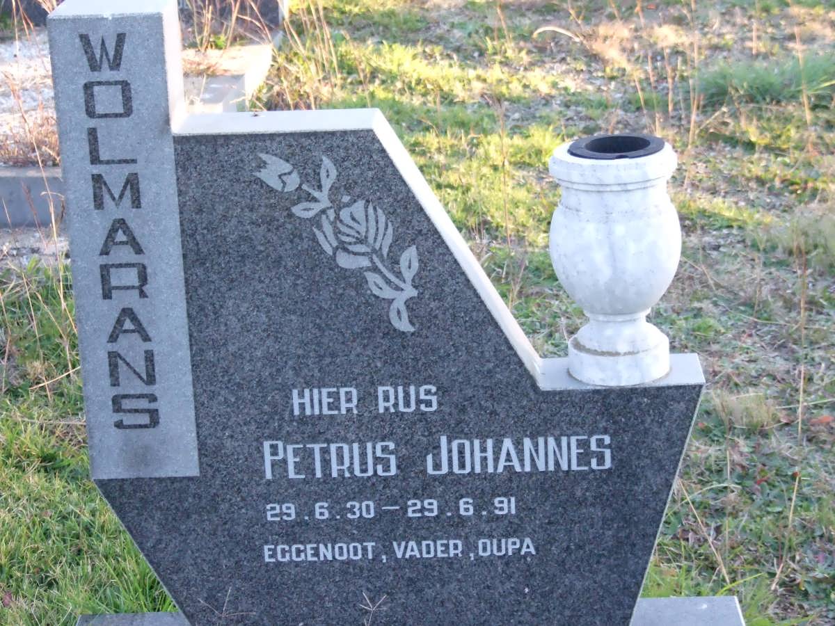 WOLMARANS Petrus Johannes 1930-1991