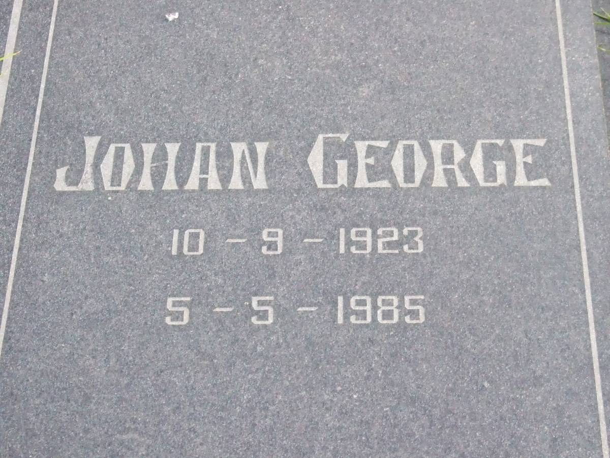 WYNGAARD Johan George, van 1923-1985