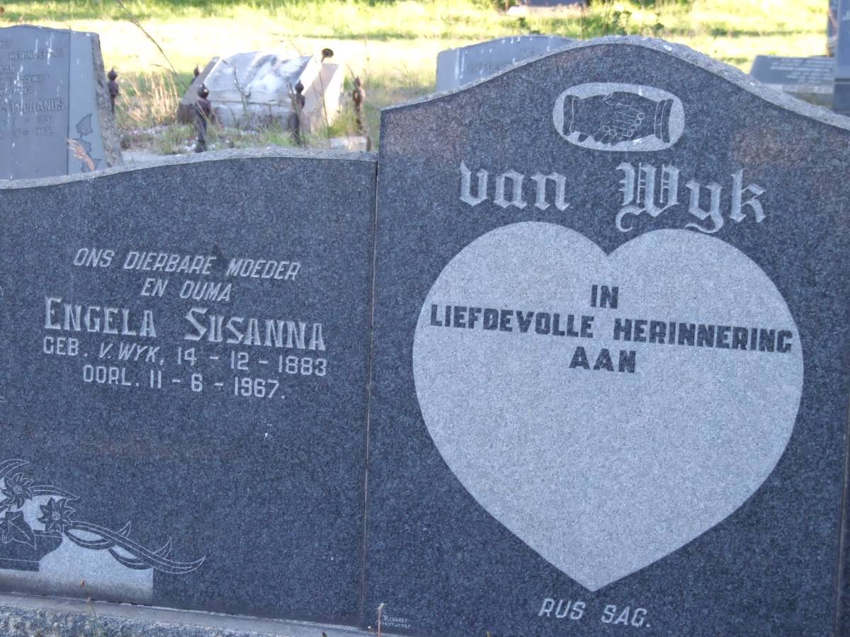 WYK Michael Christiaan, van 1883-1948 &amp; Engela Susanna VAN WYK 1883-1967