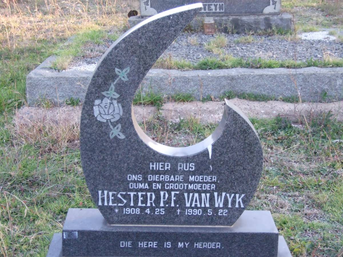 WYK Hester P.F., van 1908-1990