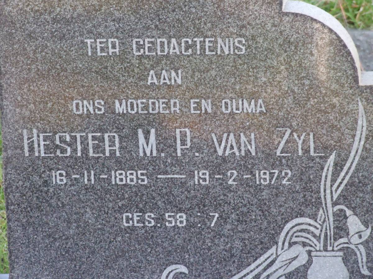 ZYL Hester M.P., van 1885-1972
