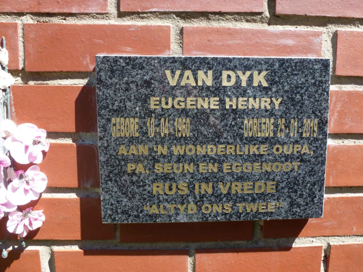 DYK Eugene Henry, van 1960-2019