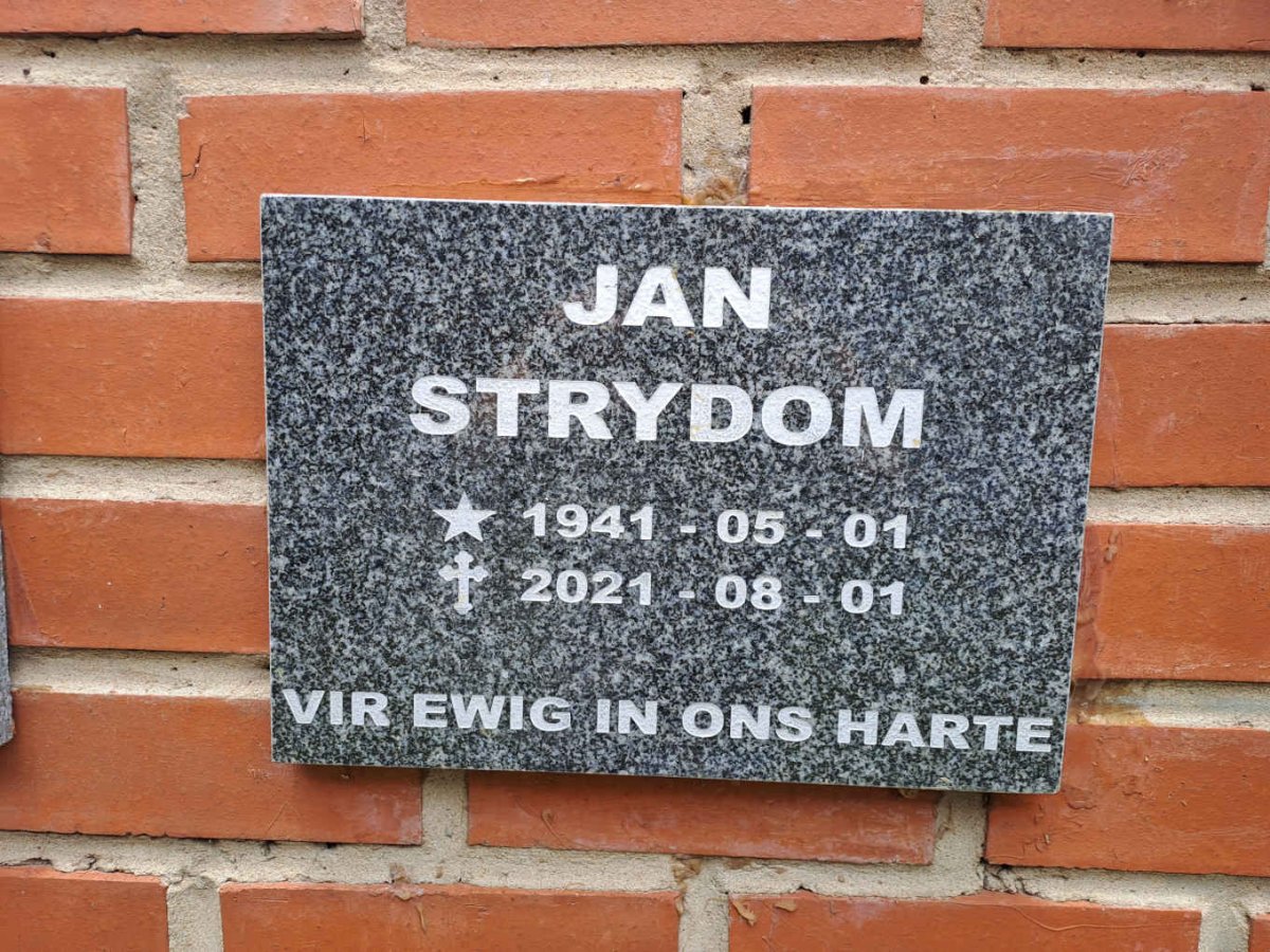 STRYDOM Jan 1941-2021
