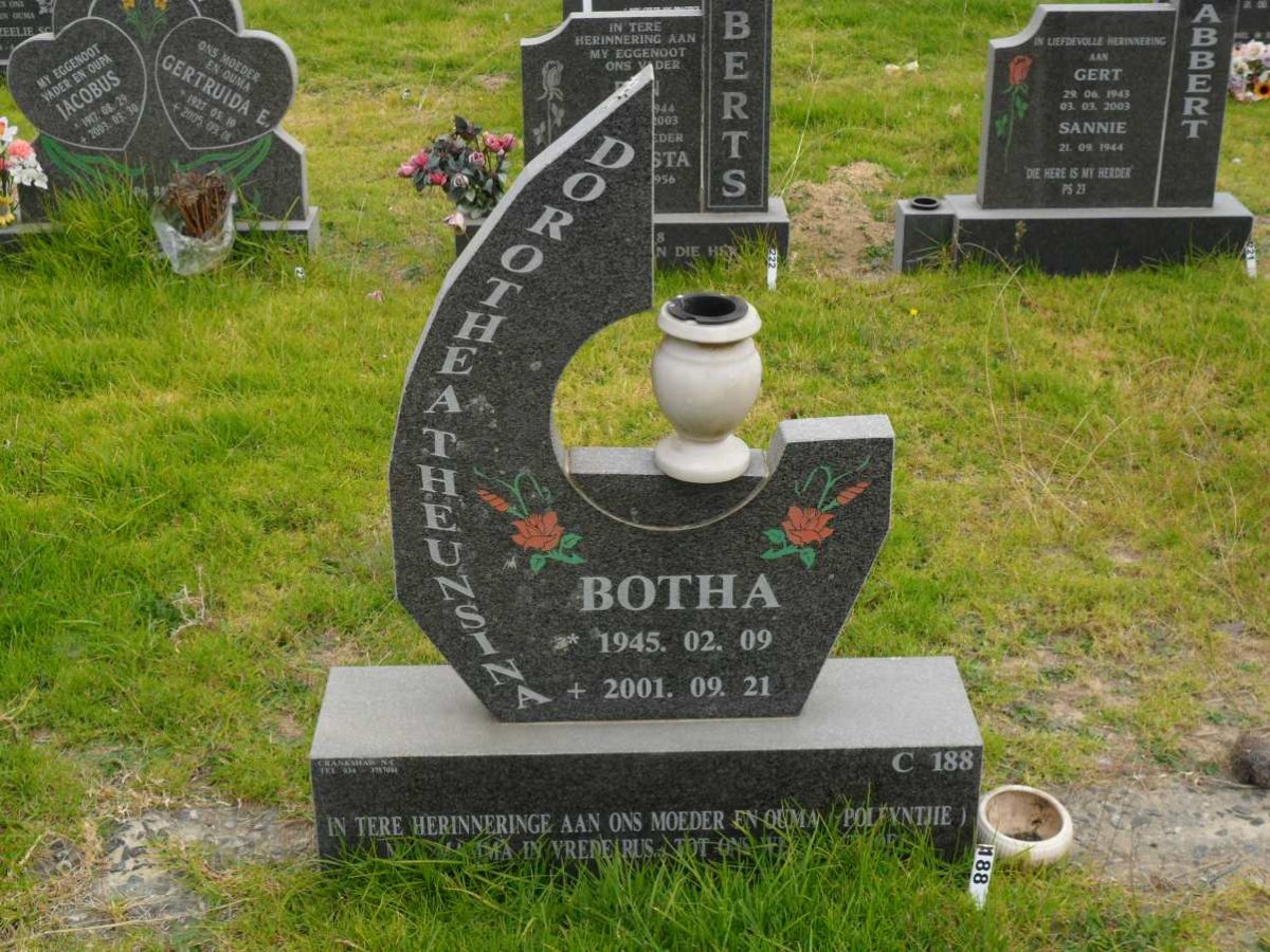 BOTHA Dorothea Theunsina 1945-2001