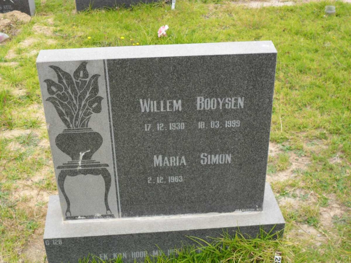 BOOYSEN Willem 1930-1999 :: SIMON Maria 1963-