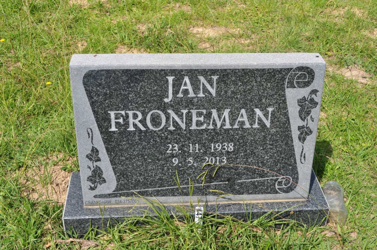 FRONEMAN Jan 1938-2013