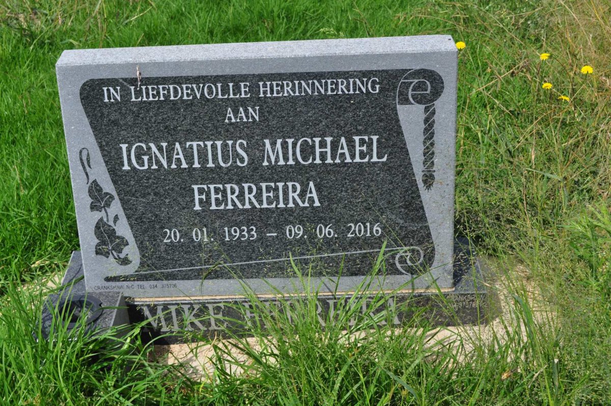 FERREIRA Ignatius Michael 1933-2016