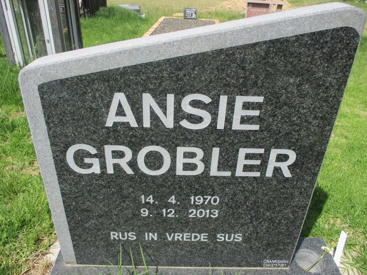 GROBLER Ansie 1970-2013