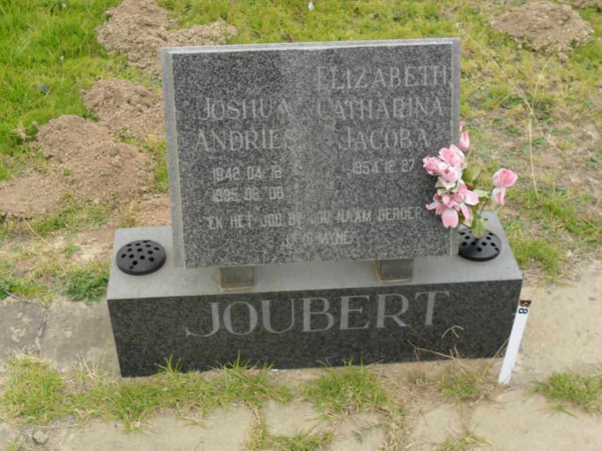 JOUBERT Joshua Andries 1942-1995 &amp; Elizabeth Catharina Jacoba 1954-
