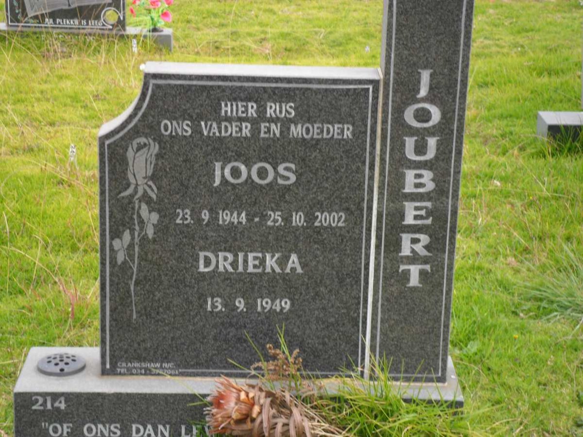 JOUBERT Joos 1944-2002 &amp; Drieka 1949-