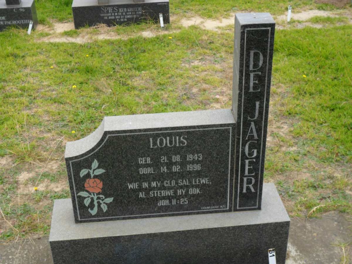 JAGER Louis, de 1943-1996