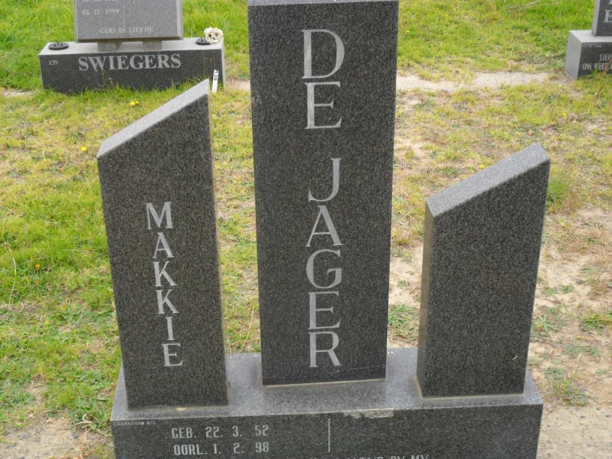 JAGER Makkie, de 1952-1998