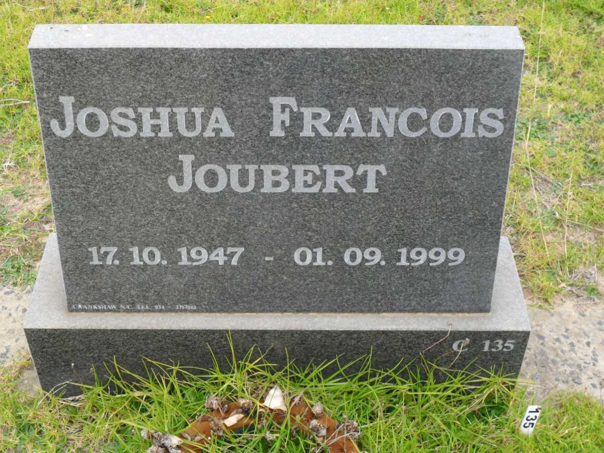 JOUBERT Joshua Francois 1947-1999