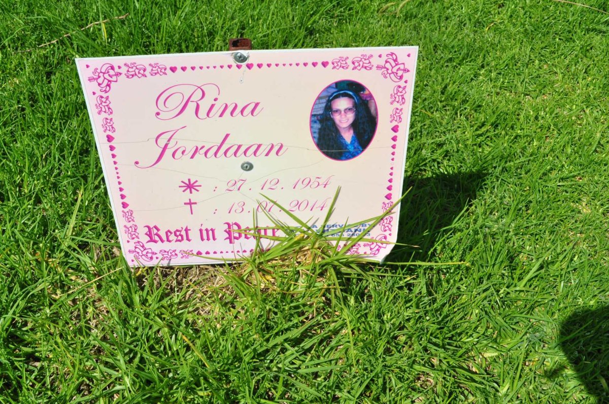 JORDAAN Rina 1954-2014