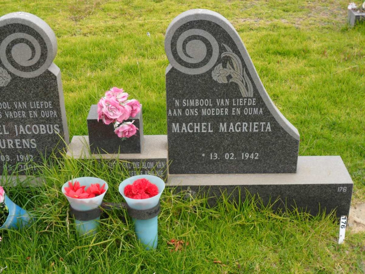 LOURENS Gabriël Jacobus 1942-2001 &amp; Machel Magrieta 1942-