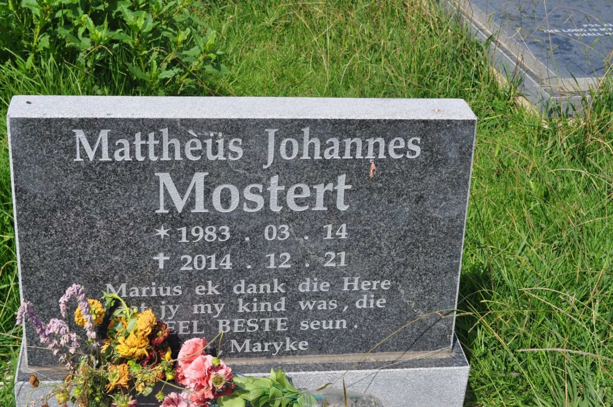 MOSTERT Mattheus Johannes 1983-2014