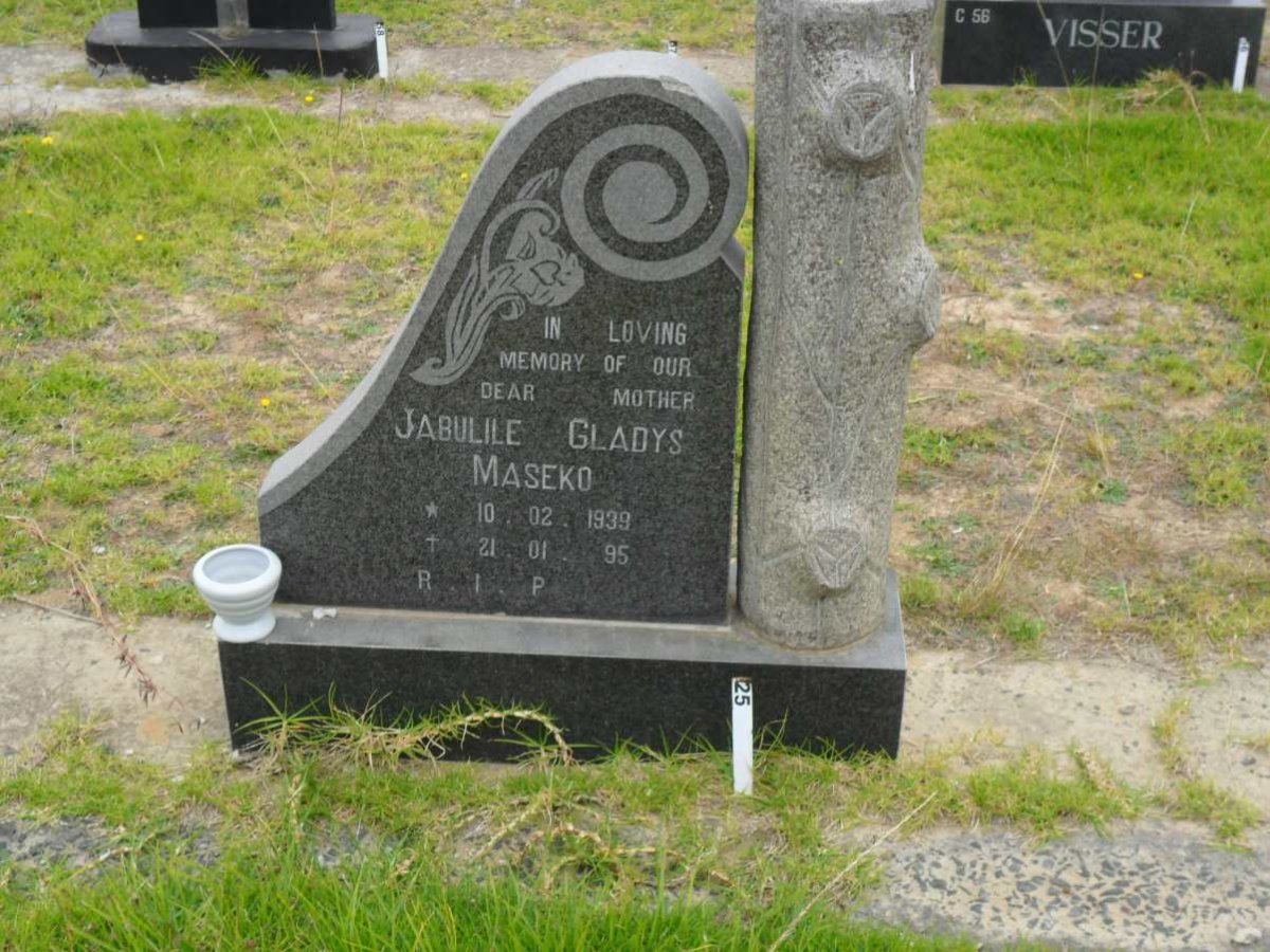 MASEKO Jabulile Gladys 1939-1995